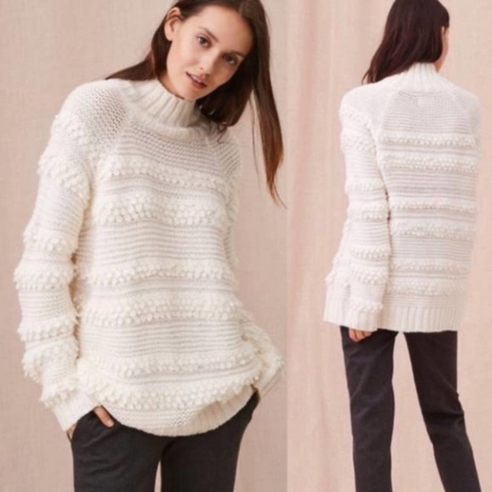 Lou & Grey Snowbird Pom Pom Sweater